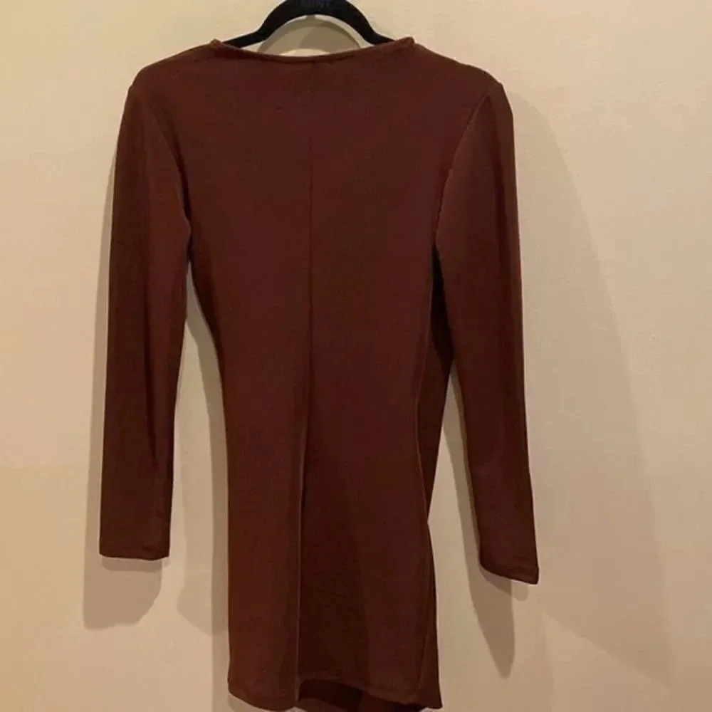 Zara CUT OUT PLEATED DRESS - Picture 8 of 9